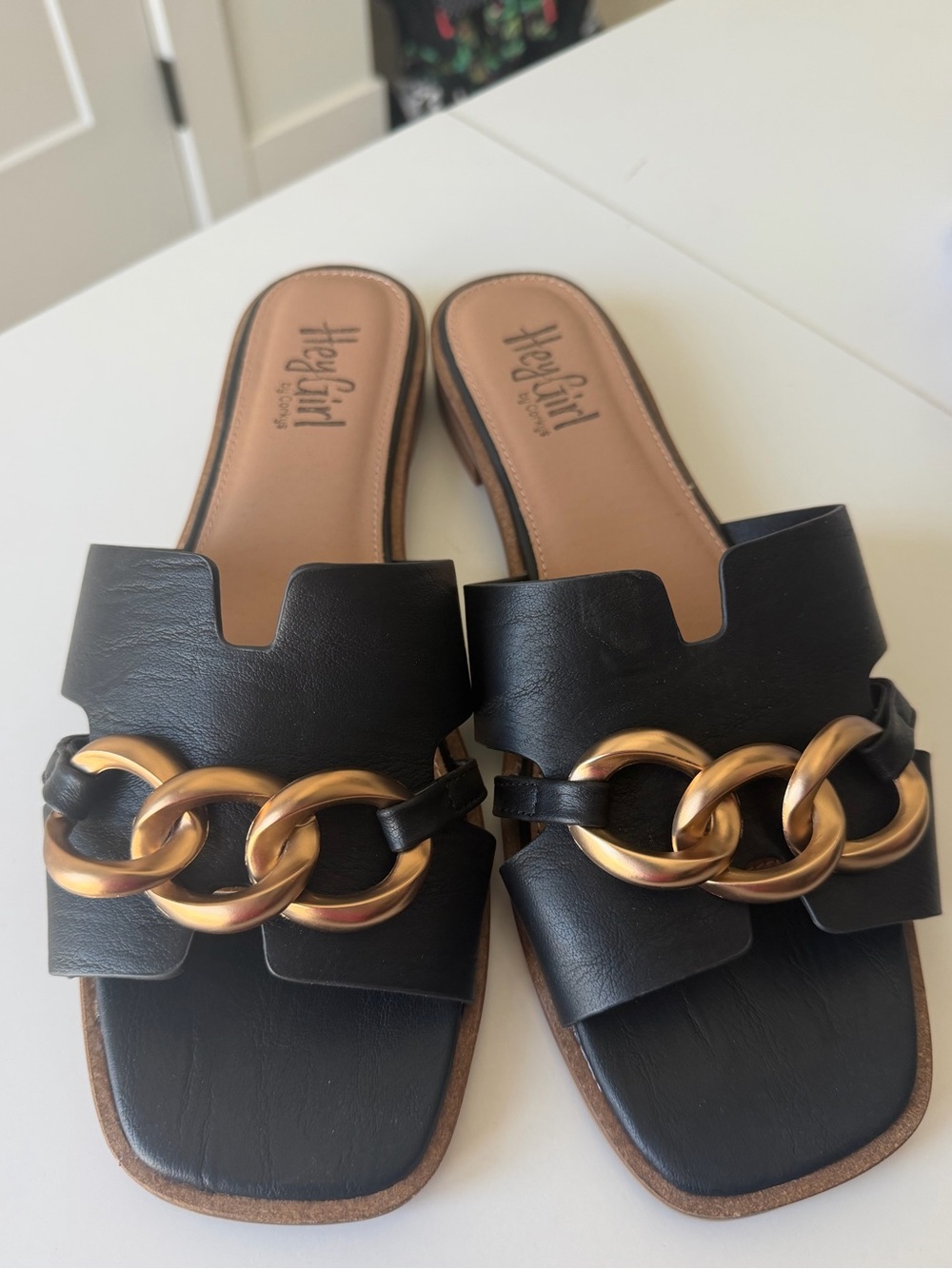 NWOT Black Hey Girl by Corkys Off the Chain Sandal